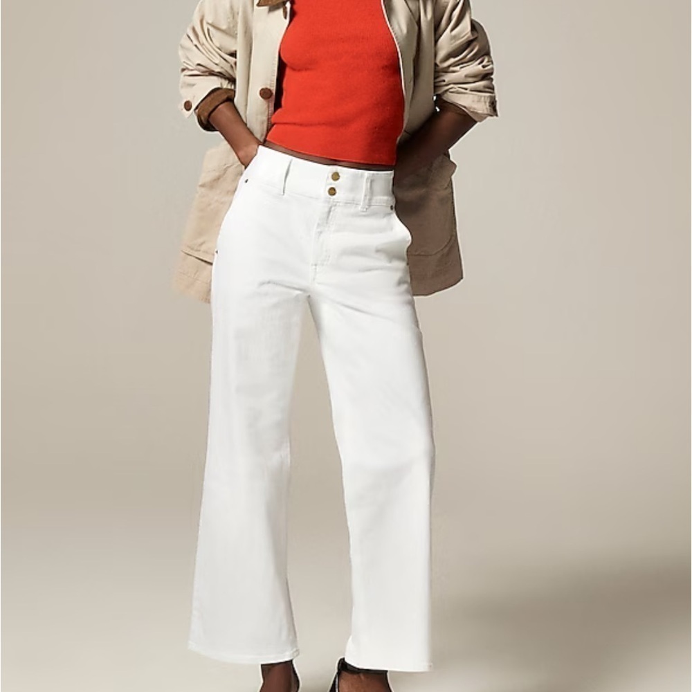J crew Slim-wide jean with stacked buttons